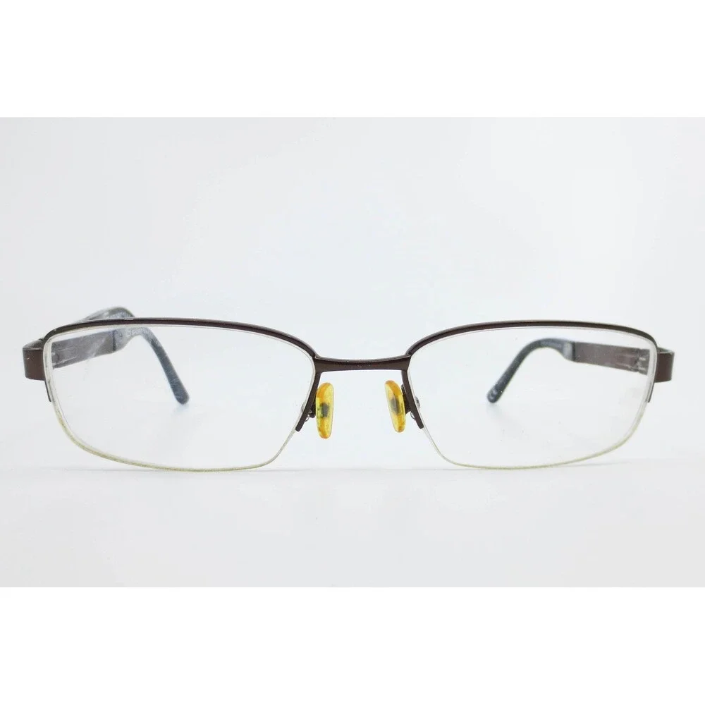 G Sport by Gargoyles Circuit Brown Rectangular Semi-Rimless Eyeglasses 55-18-145